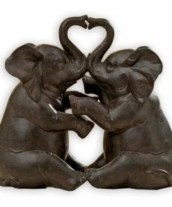 Elefanten-Paar - Kunstharz