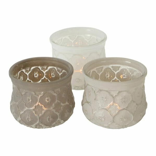 Windlicht - Glas - Ornament - 9 Cm Hoch