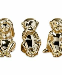 Deko-Affe - Goldfarben - Sortierte Designs