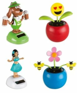 Solar-Wackelfigur - Bunte Designs