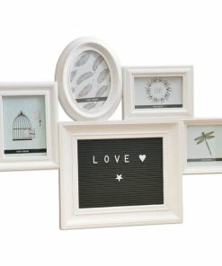 4er Collagenrahmen - Weiß - Fotos Und Schrift