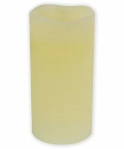 LED-Kerze - Creme - Mit Flackereffekt - 15 Cm