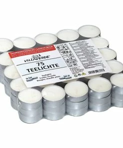 CleverPick Teelichte - Weiß - 75 Stück