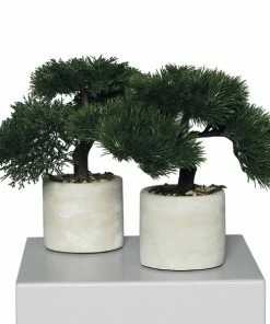 Bonsai - Kunstpflanze - Grün-grau - Sortiert - 25 Cm Hoch
