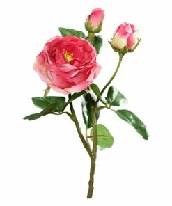 Rose - Dark-pink - Kunststoff - 46 Cm