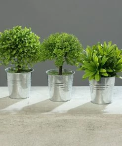 Mini-Kunstpflanzen - 3-fach Sortiert