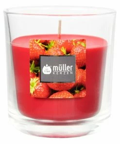 Duftkerze - Strawberry Love - 8 Cm