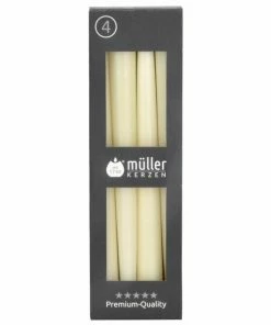 Spitzkerzen 4er-Pack - Vanille - 24,5 Cm Hoch