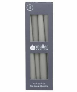 Spitzkerzen 4er-Pack - Schiefer - 24,5 Cm Hoch
