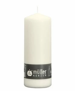 Stumpenkerze - Weiß - 18 Cm Hoch