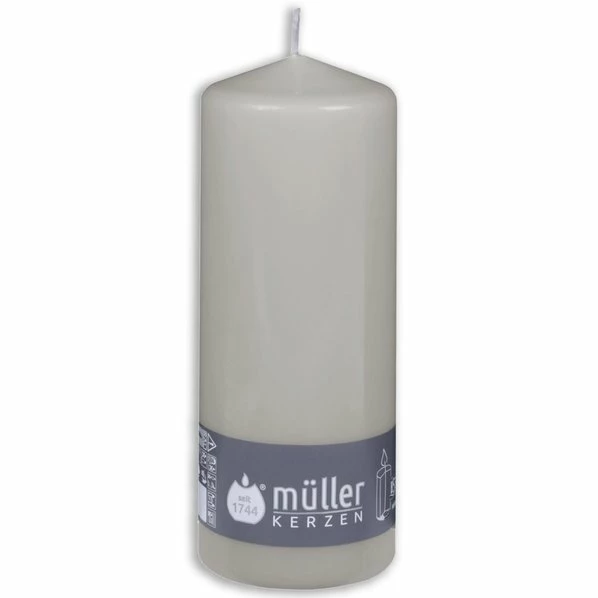 Stumpenkerze - Schiefer - 18 Cm Hoch