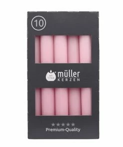 Tafelkerzen 10er-Pack - Rosa