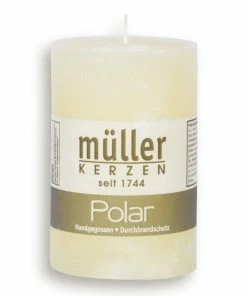Stumpenkerze POLAR - Vanille - 9 Cm