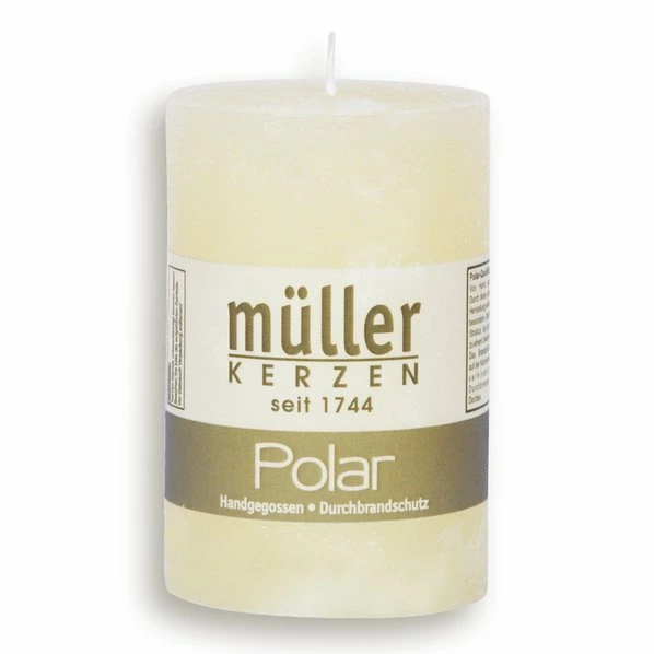 Stumpenkerze POLAR - Vanille - 9 Cm