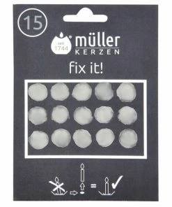 Klebewachsplättchen - Weiß - 15 Stück