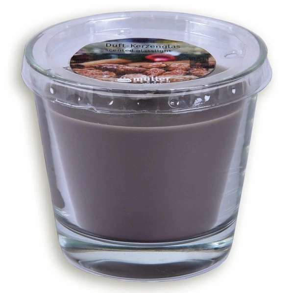 Duft-Kerze Im Glas - Gebrannte Mandel - Ø 9 Cm 1 Duft-Kerze Im Glas - Gebrannte Mandel - Ø 9 Cm
