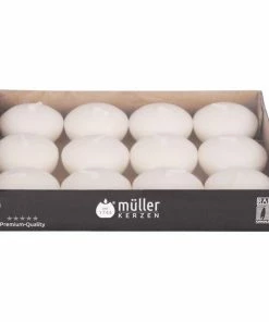 Schwimmkerzen - Weiß - 12 Stück