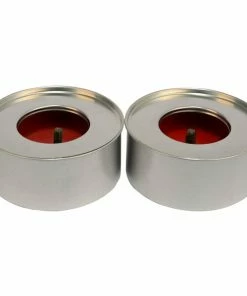 2er-Set Marschall Mit Deckel - Rot-silber