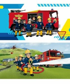 Keilrahmenbild FEUERWEHRMANN SAM - Sortiert - 70x33 Cm