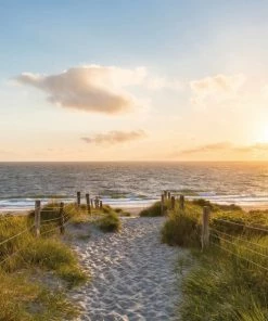 Keilrahmenbild STRAND - Multicolor - 35x35 Cm