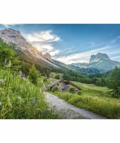 Keilrahmenbild BERGHÜTTE - 118x78 Cm