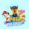 Keilrahmenbild PAW PATROL - Blau - 35x35 Cm