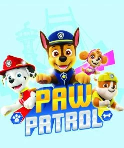 Keilrahmenbild PAW PATROL - Blau - 35x35 Cm
