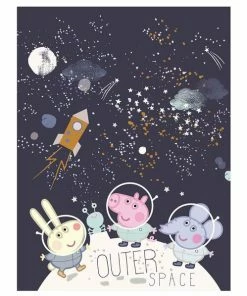 Keilrahmenbild PEPPA PIG - Schwarz - 41x61 Cm