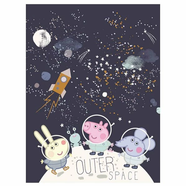 Keilrahmenbild PEPPA PIG - Schwarz - 41x61 Cm