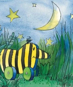 Keilrahmenbild TIGERENTE - Bunt - 35x35 Cm