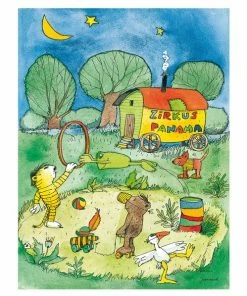 Keilrahmenbild ZIRKUS PANAMA - Bunt - 46x61 Cm