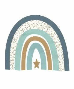 Deco-Panel REGENBOGEN BLAU - 30x30 Cm