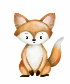 Gerahmtes Bild FUCHS - 40x50 Cm