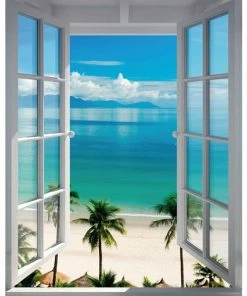 Deco Panel STRAND FENSTER - 40x50 Cm