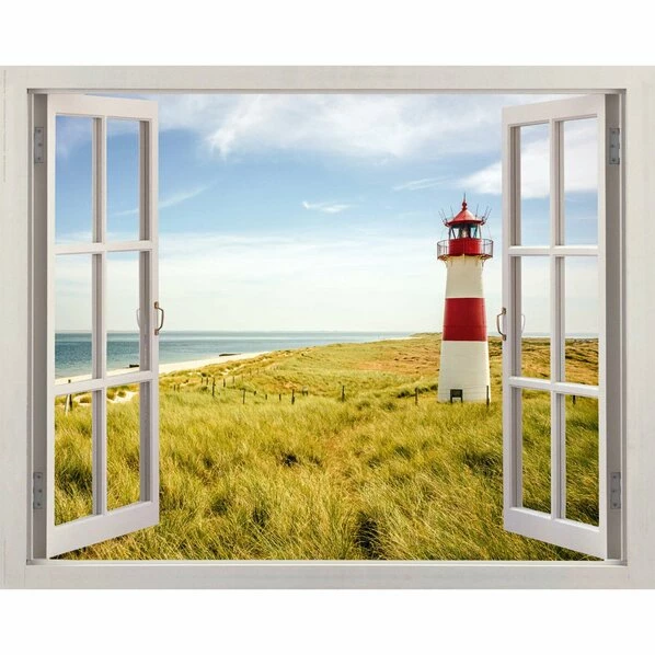 Deco Panel LEUCHTTURM FENSTER - 40x50 Cm 1 Deco Panel LEUCHTTURM FENSTER - 40x50 Cm
