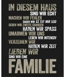 Deco Panel IN DIESEM RAUS - 40x50 Cm