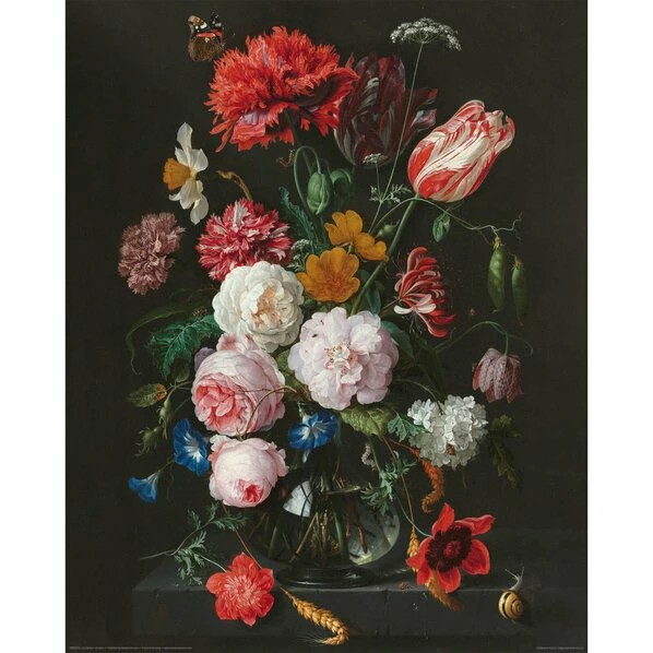 Deco Panel JAN DAVIDSZ - DE HEEM - 40x50 Cm 1 Deco Panel JAN DAVIDSZ - DE HEEM - 40x50 Cm