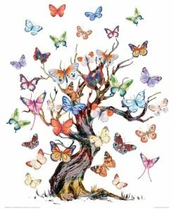 Deco Panel SCHMETTERLING - 40x50 Cm