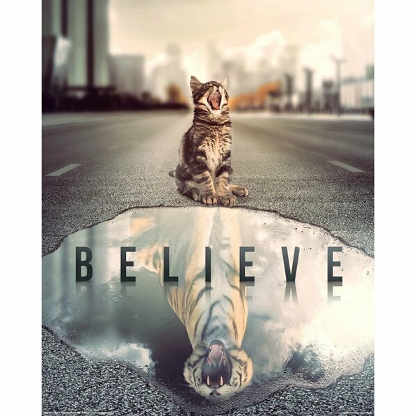 Deco Panel BELIEVE - 40x50 Cm 1 Deco Panel BELIEVE - 40x50 Cm
