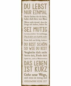 Deco Panel DAS LEBEN - 30x90 Cm