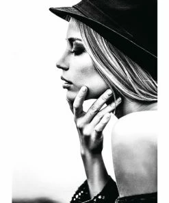 Gerahmtes Bild FEMALE PROFIL - 50x70 Cm