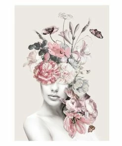 Gerahmtes Bild FLORAL LADY SWEET - 50x70 Cm