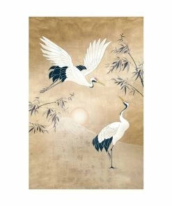 Gerahmtes Bild GLAMOUR CRANES - 50x70 Cm