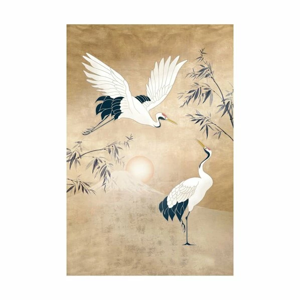 Gerahmtes Bild GLAMOUR CRANES - 50x70 Cm