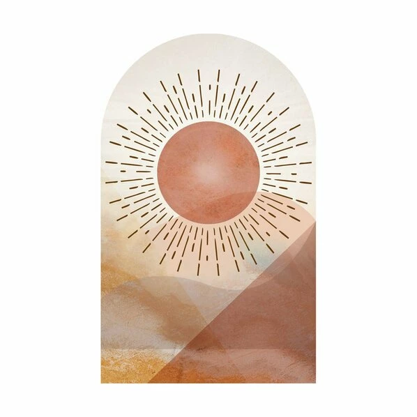 Gerahmtes Bild ABSTRACT SUN - 20x30 Cm