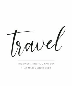 Gerahmtes Bild TRAVEL - 20x30 Cm