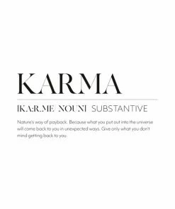 Gerahmtes Bild KARMA - 30x40 Cm