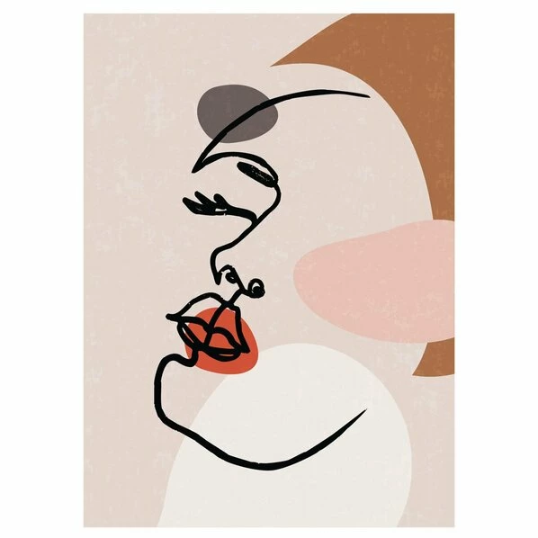 Gerahmtes Bild FACE PATTERNS - 30x40 Cm 1 Gerahmtes Bild FACE PATTERNS - 30x40 Cm
