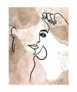 Gerahmtes Bild LOOKING - 40x50 Cm