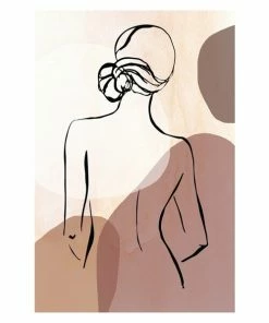 Gerahmtes Bild LADY BLACK - 50x70 Cm